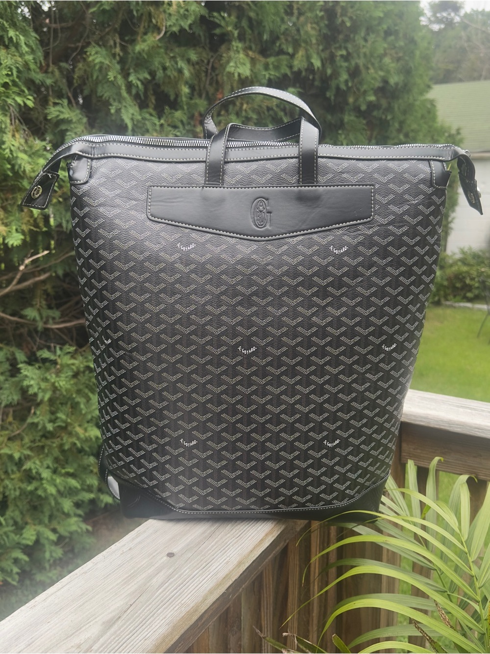 Goyard Black Cisalpin Backpack